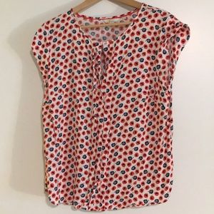 Boden, pleat front blouse, size 14